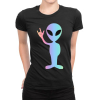 Asl I Love You Sign Language Alien Ladies Fitted T-shirt | Artistshot