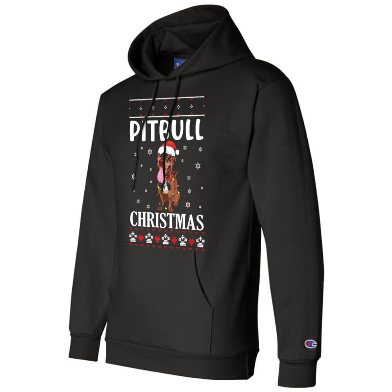 Merry Christmas Noel Day Pitbull Dog Lo Pitbull Dog Dancing With Snow  Champion Hoodie by kerchingparticular | Artistshot