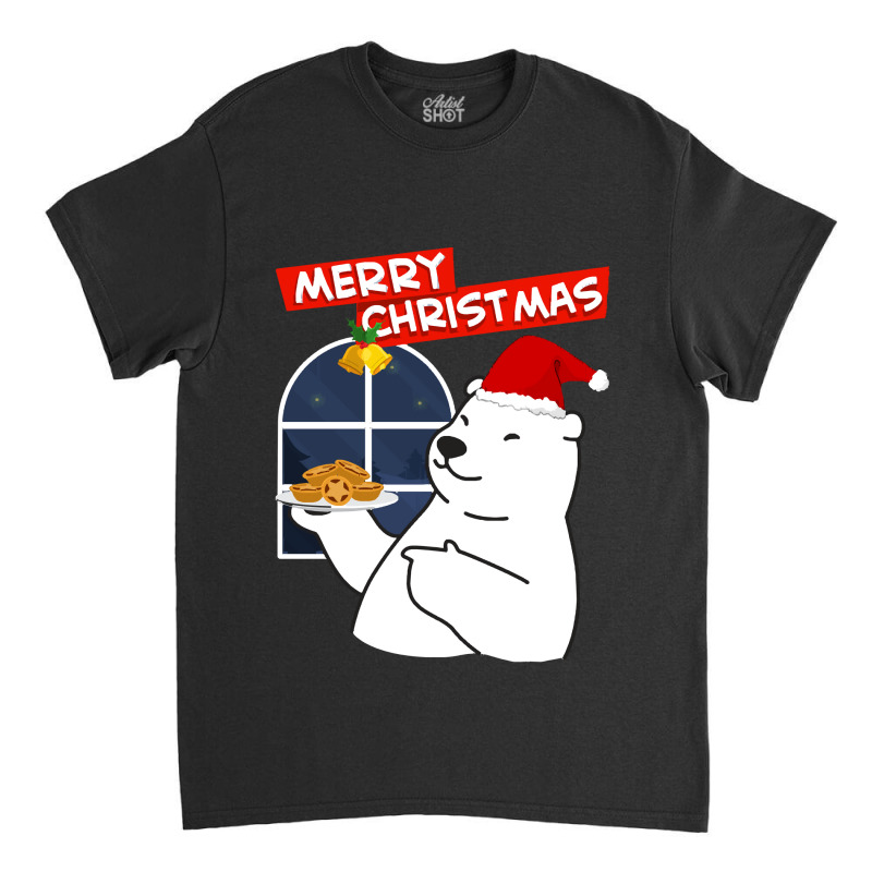 Merry Christmas Merry Christmas Polar Bear  Christmas Cookies Classic T-shirt by kerchingparticular | Artistshot