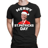 Santa Joe Biden Merry St Patricks Day Ugly Christmas Sweater Raglan Ba T-shirt | Artistshot