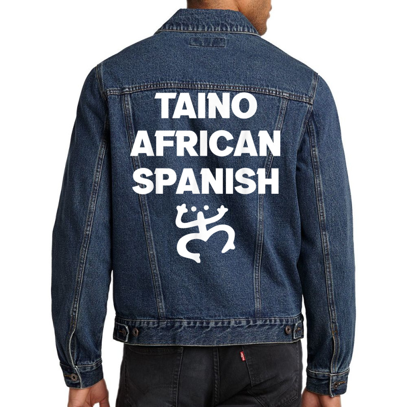 Taino African Spanish Puerto Rican Roots Puerto Rico Coqui T Shirt Men Denim Jacket by pofijinashu | Artistshot