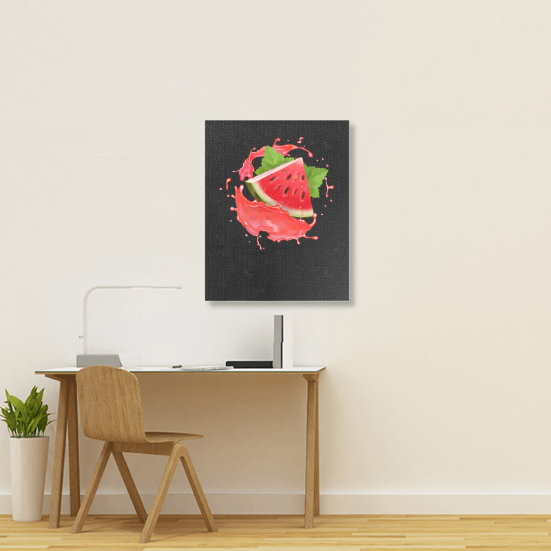 Watermelon  Shirt Watermelon Fruits Who Loves Juicy Watermelons   2150 Portrait Canvas Print | Artistshot