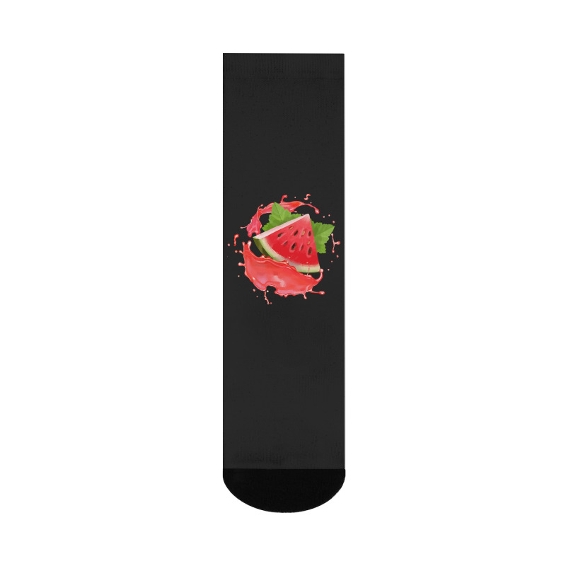 Watermelon  Shirt Watermelon Fruits Who Loves Juicy Watermelons   2150 Crew Socks | Artistshot