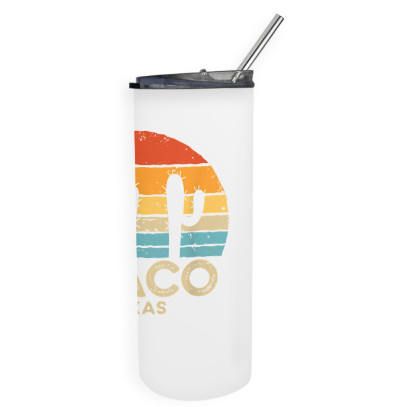 Retro Sunset Waco Texas T Shirt Skinny Tumbler | Artistshot