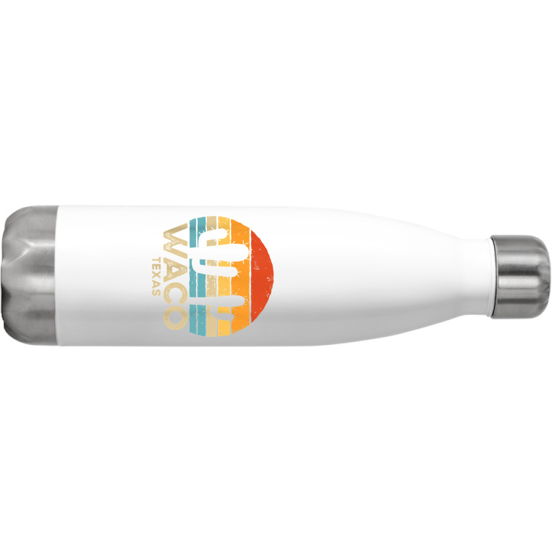 Retro Sunset Waco Texas T Shirt Stainless Steel Water Bottle | Artistshot