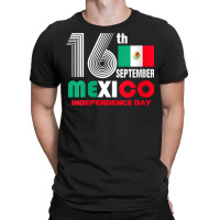 Womens Funny Mexico Pride Independence September 16 Mexican Flag V Nec T-shirt | Artistshot