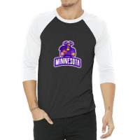 American Football Minnesota Design 3/4 Sleeve Shirt | Artistshot