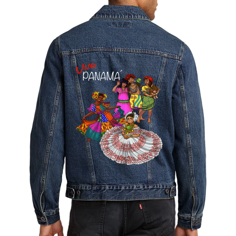 Panamanian Heritage And Pride Men Denim Jacket by SparkleTzeremes | Artistshot