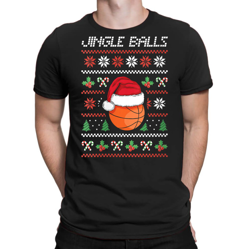 Womens Merry Christmas Holiday Season Basketball Player V Neck T Shirt T-shirt | Artistshot