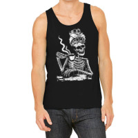 Skeleton Coffee Messy Bun   Front Design Premium T Shirt Tank Top | Artistshot