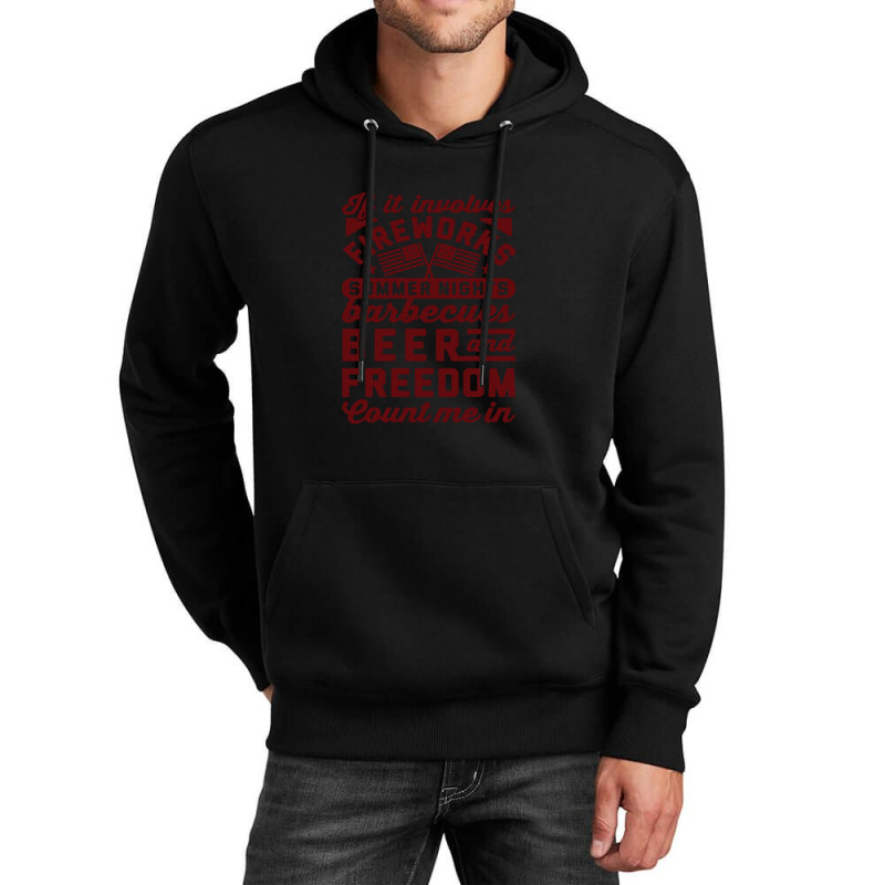 If It Involves Fireworks Count Me In - American Unisex Hoodie | Artistshot