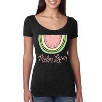 Watermelon  Shirt Watermelon Melon Lover Boho Minimal Watermelon Slice Women's Triblend Scoop T-shirt | Artistshot