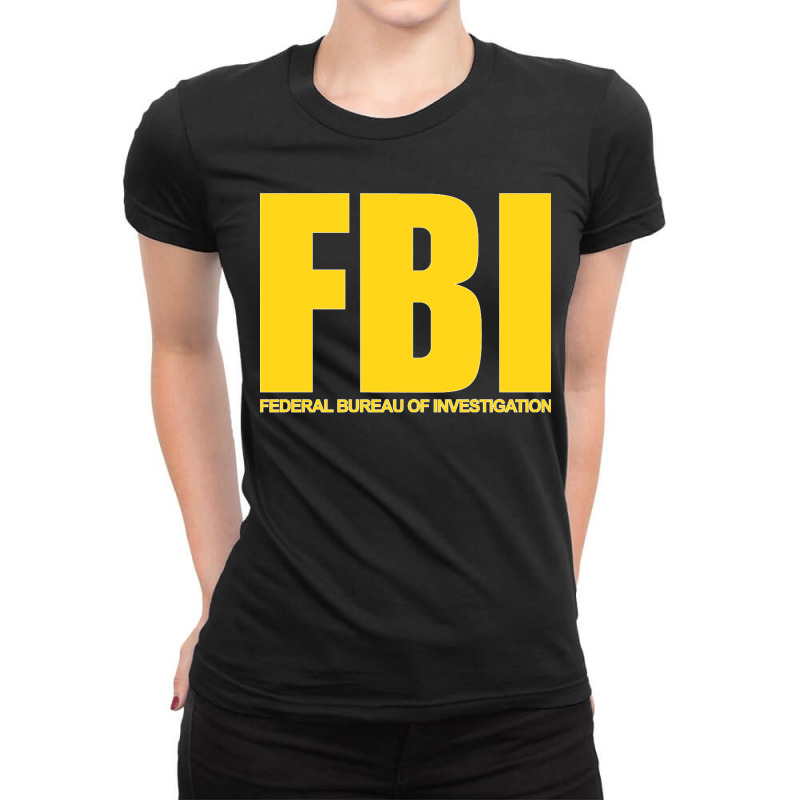 Fbi Federal Bureau Of Investigation Classic Sweatshirt Ladies Fitted T-Shirt by cm-arts | Artistshot