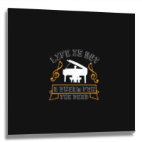 Life Is But A Dream For The Dead Metal Print Square | Artistshot