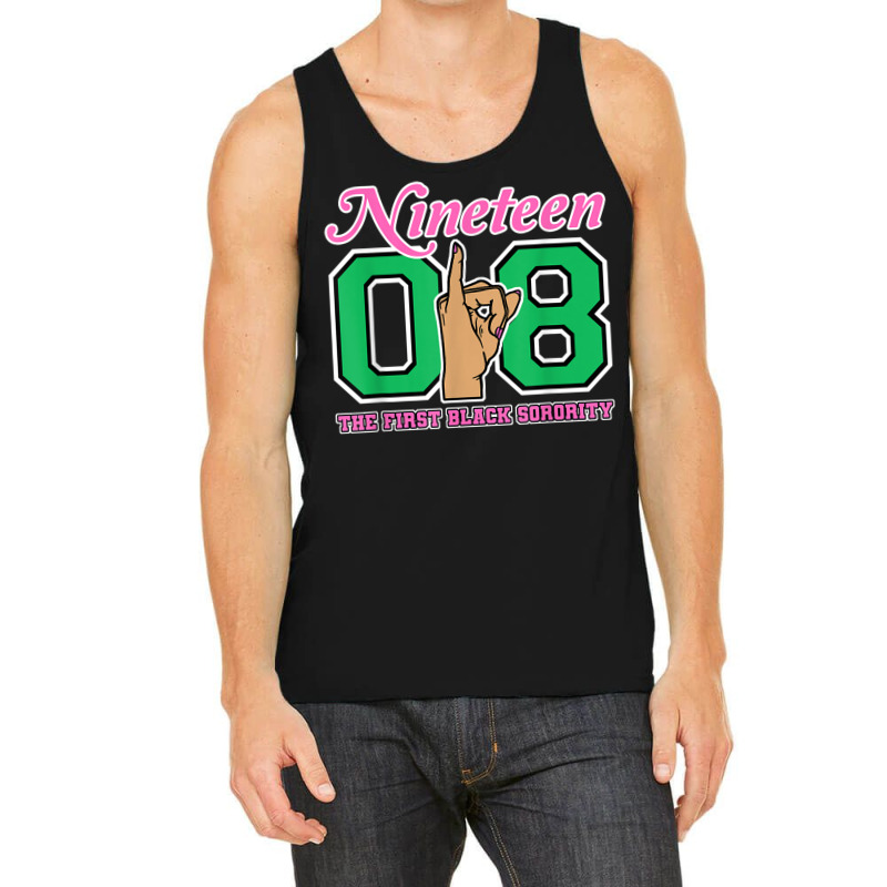 J15 Nineteen 08 Founders Day Aka Women Hand Sign Tank Top | Artistshot