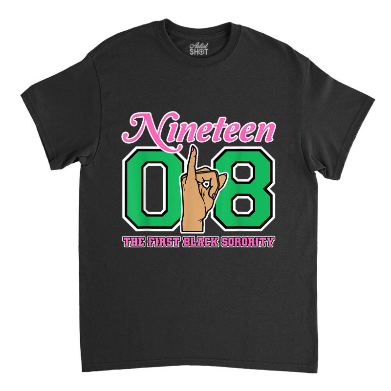 J15 Nineteen 08 Founders Day Aka Women Hand Sign Classic T-shirt | Artistshot