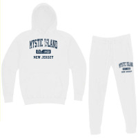 Womens Mystic Island New Jersey Nj Vintage Athletic Sports Design V Ne Hoodie & Jogger Set | Artistshot