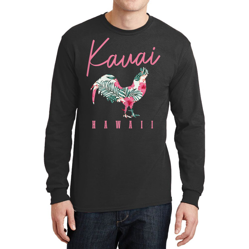 Womens Kauai Chicken Hawaii Hibiscus Hawaiian Islands Souvenir T Shirt Long Sleeve Shirts | Artistshot