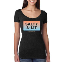 Christian Salty & Lit Women's Triblend Scoop T-shirt | Artistshot