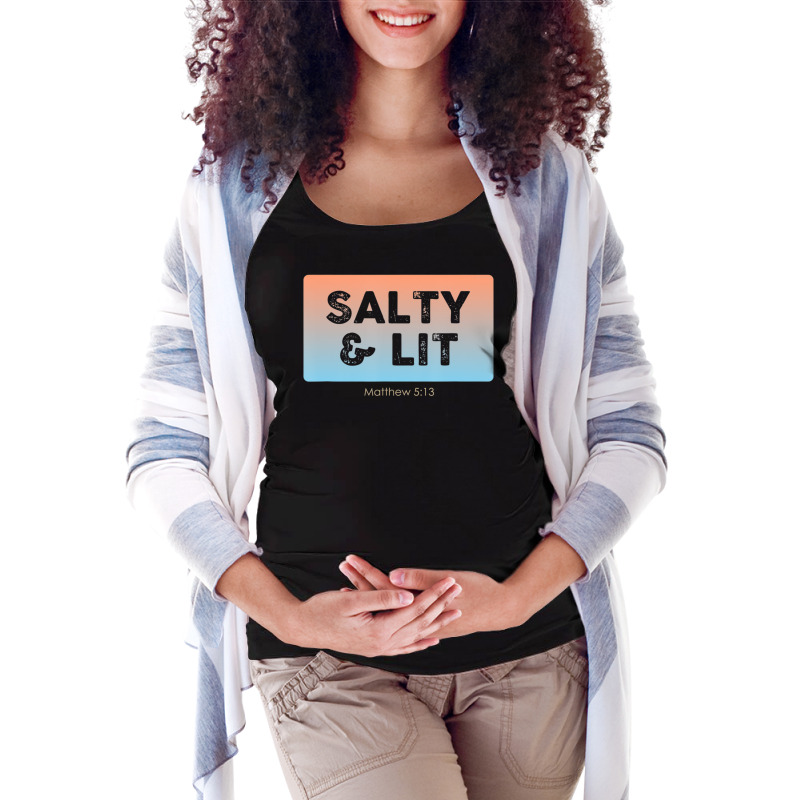 Christian Salty & Lit Maternity Scoop Neck T-shirt by Min03 | Artistshot