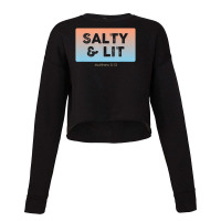 Christian Salty & Lit Cropped Sweater | Artistshot