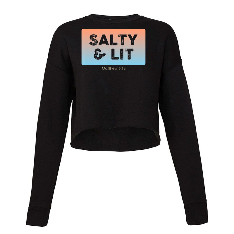 Christian Salty & Lit Cropped Sweater by Min03 | Artistshot