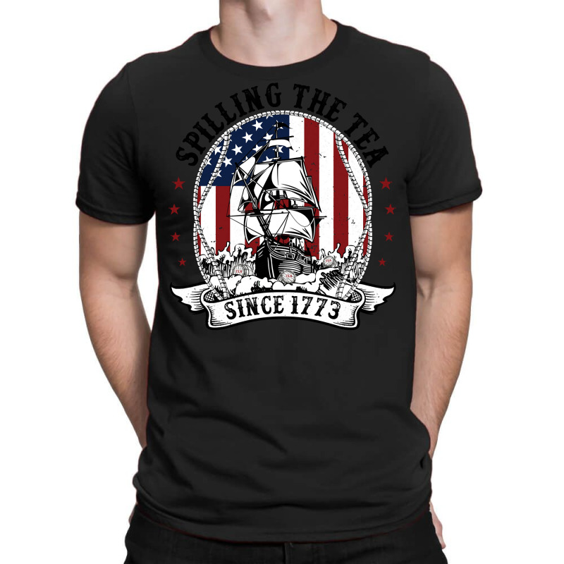 Spilling The Tea Since 1773 American History Teacher Vintage Pullover T-shirt | Artistshot