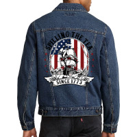 Spilling The Tea Since 1773 American History Teacher Vintage Pullover Men Denim Jacket | Artistshot