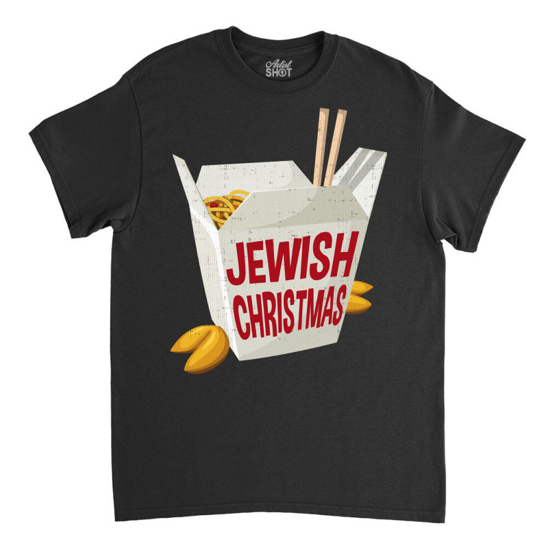 Jewish Christmas Funny Xmas Hanukkah Chinese Food Classic T-shirt | Artistshot