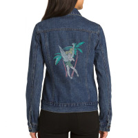 Funny Peters Pan Tinker Bell Talk To The Palm Ladies Denim Jacket | Artistshot