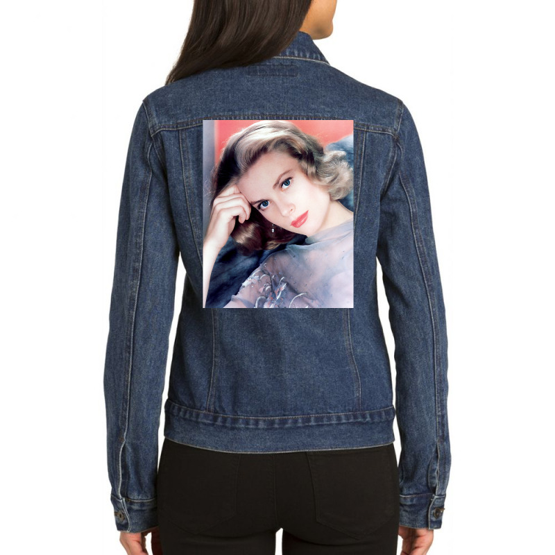 Grace Kelly Cute Ladies Denim Jacket by Kosdapen517 | Artistshot