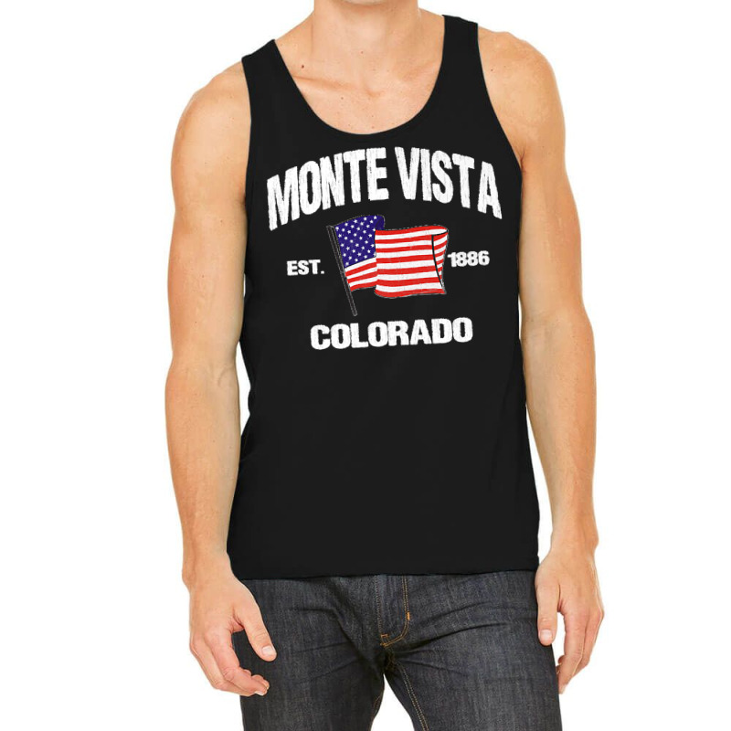 Monte Vista Colorado Co Usa Stars & Stripes Vintage Style Premium Tank Top by kevinnichols | Artistshot