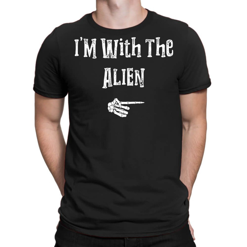 I'm With Alien Halloween Costume Couples Matching T-shirt | Artistshot