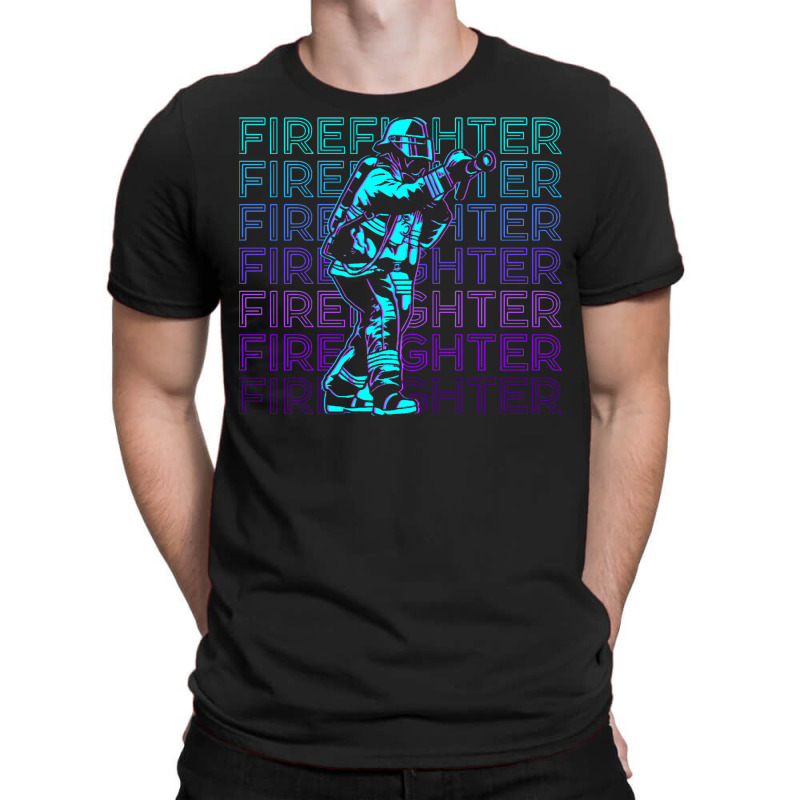 Firefighter,firefighter,firefighting,fireman,retro,gift,family,funny,f T-shirt | Artistshot