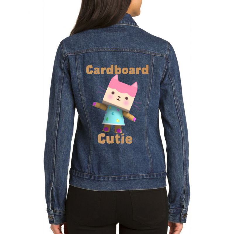 Gabbys Dollhouse Baby Box Cardboard Cutie Ladies Denim Jacket by cm-arts | Artistshot