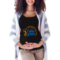 League Chennai Indians Mumbai Text Premier Area Essential Maternity Scoop Neck T-shirt | Artistshot