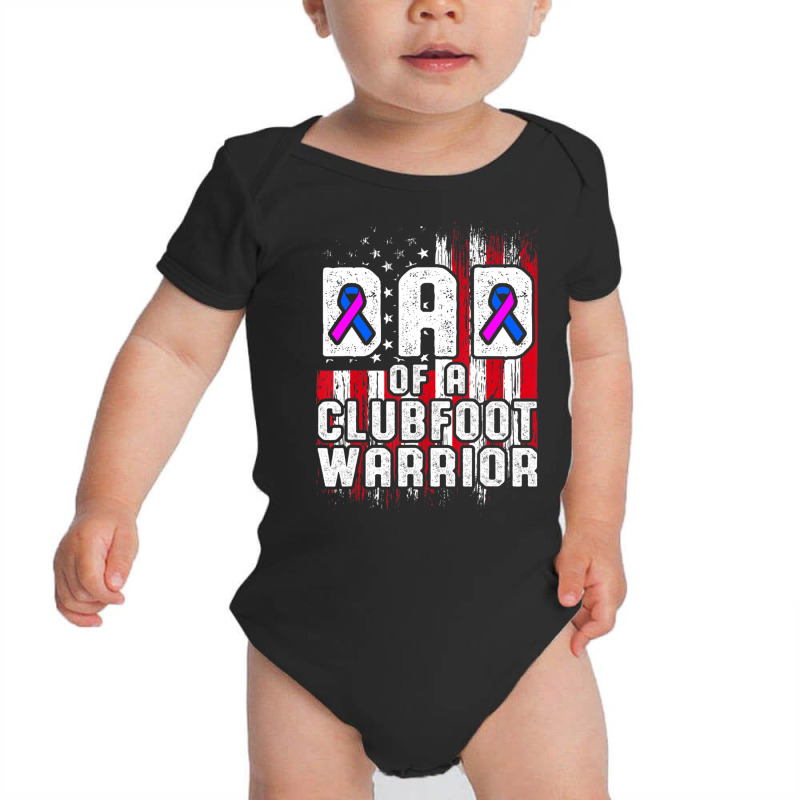 Clubfoot Awareness Warrior Dad Ctev Tev Survivor Baby Bodysuit | Artistshot