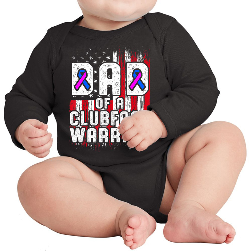 Clubfoot Awareness Warrior Dad Ctev Tev Survivor Long Sleeve Baby Bodysuit | Artistshot