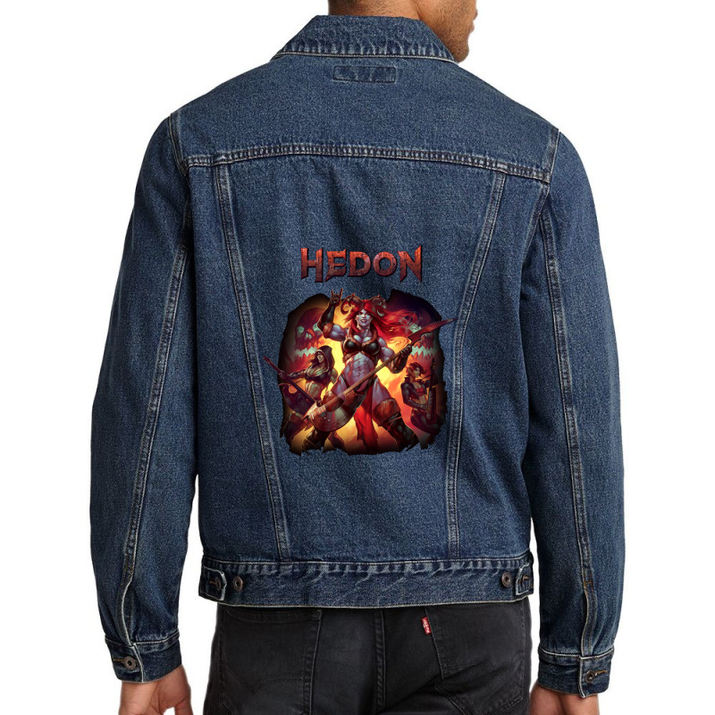 Hedon Album Cover Art (clothing Splash) Men Denim Jacket | Artistshot