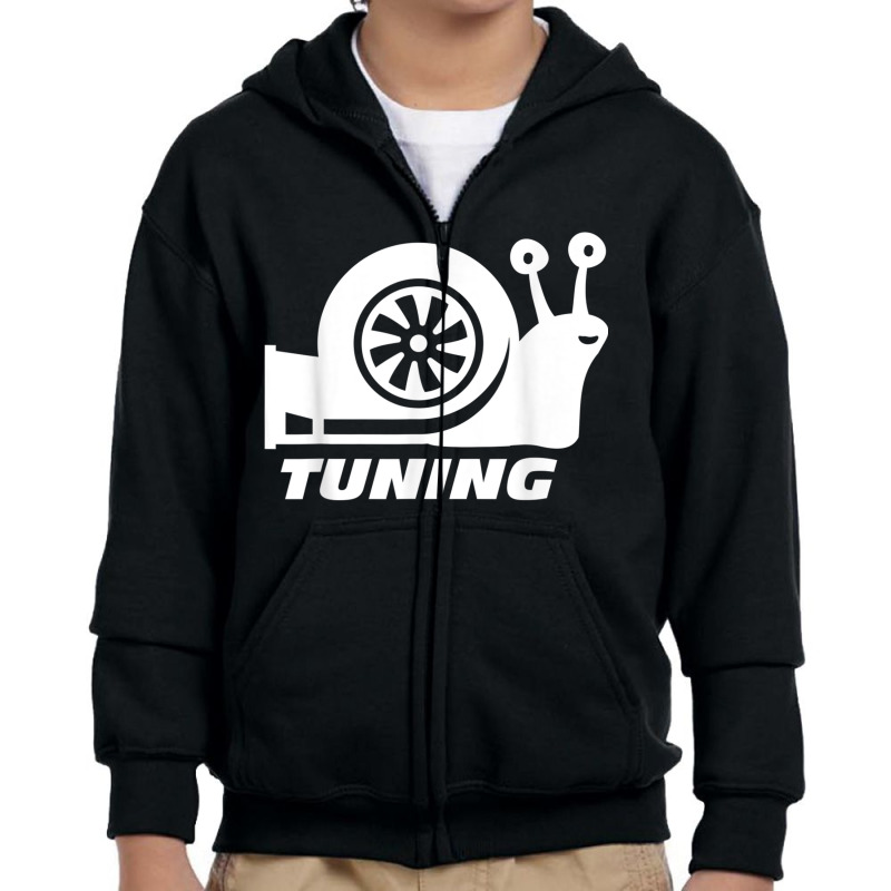 Snail Turbocharger Racer Racing Speed Car Lovers Tuning Gift Youth Zipper Hoodie by DanielEricJagd | Artistshot