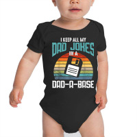 Funny Dad Jokes Database Pun Best Dad Humor Fathers Day T Shirt Baby Bodysuit | Artistshot