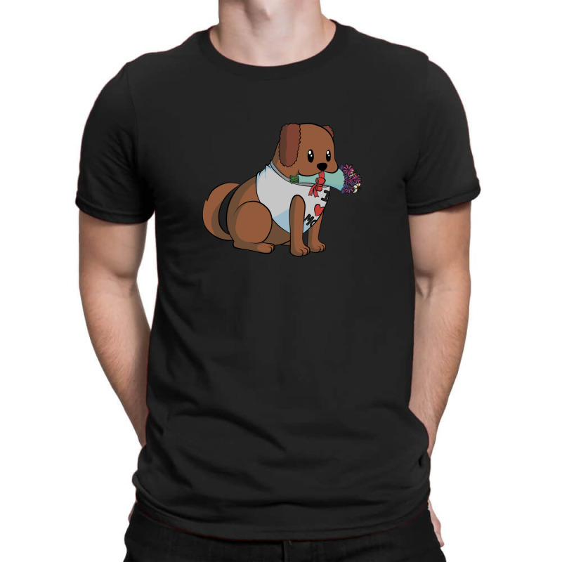 Mothersday I Love Mom American Water Spaniel With Flowers T-shirt | Artistshot