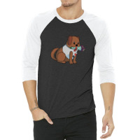 Mothersday I Love Mom American Water Spaniel With Flowers 3/4 Sleeve Shirt | Artistshot