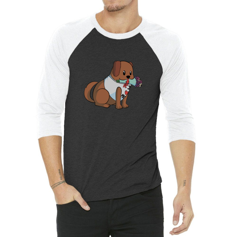 Mothersday I Love Mom American Water Spaniel With Flowers 3/4 Sleeve Shirt | Artistshot