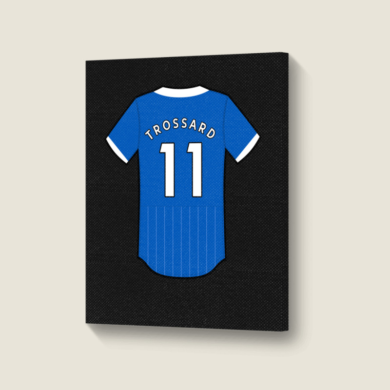 Leandro Trossard Jersey Classic Portrait Canvas Print by vutuan12 | Artistshot