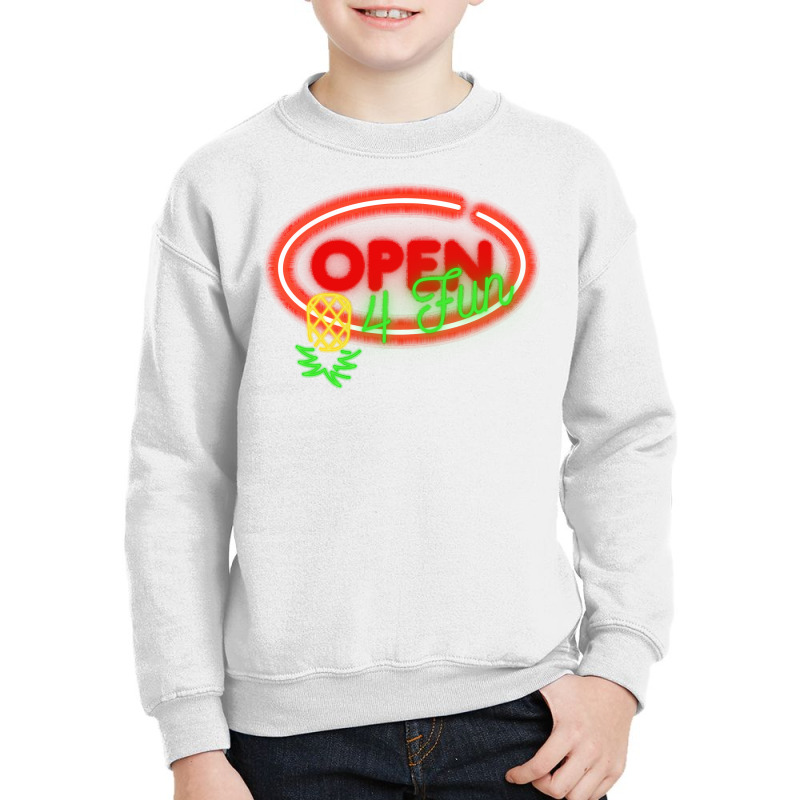 Party Mode Upside Down Pineapple Swinger Vanilla Swapping Long Sleeve Youth Sweatshirt | Artistshot