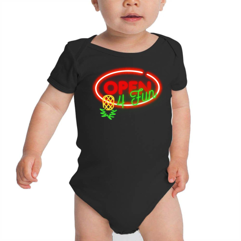 Party Mode Upside Down Pineapple Swinger Vanilla Swapping Long Sleeve Baby Bodysuit | Artistshot