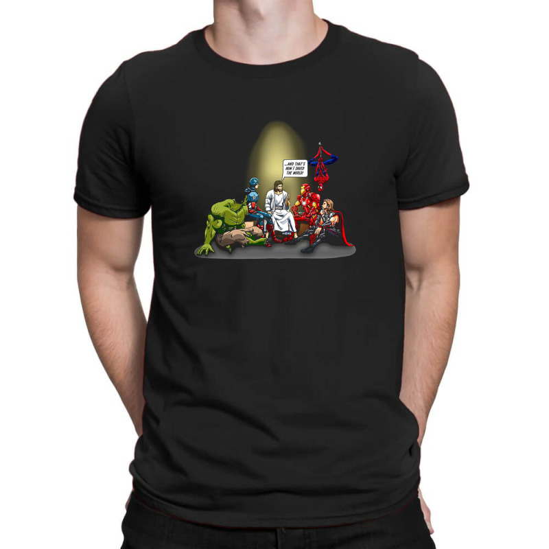 And That's How I Saved The World High Quality Image T-shirt | Artistshot