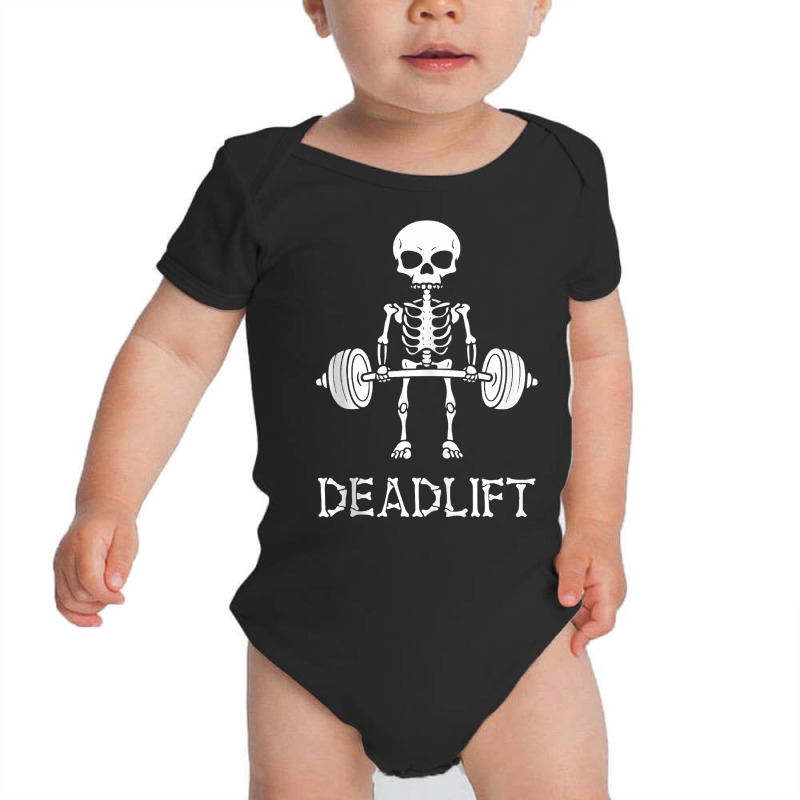 Skeleton Dead Lift Funny Halloween Lifting Weights Men Women Tank Top Baby Bodysuit | Artistshot