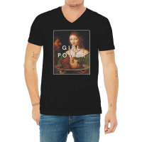 Girl Power, Salome Bernardino Luini, Vintage Aesthetic, Judith And Hol V-neck Tee | Artistshot